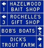 Tourist Oriented Sign Example