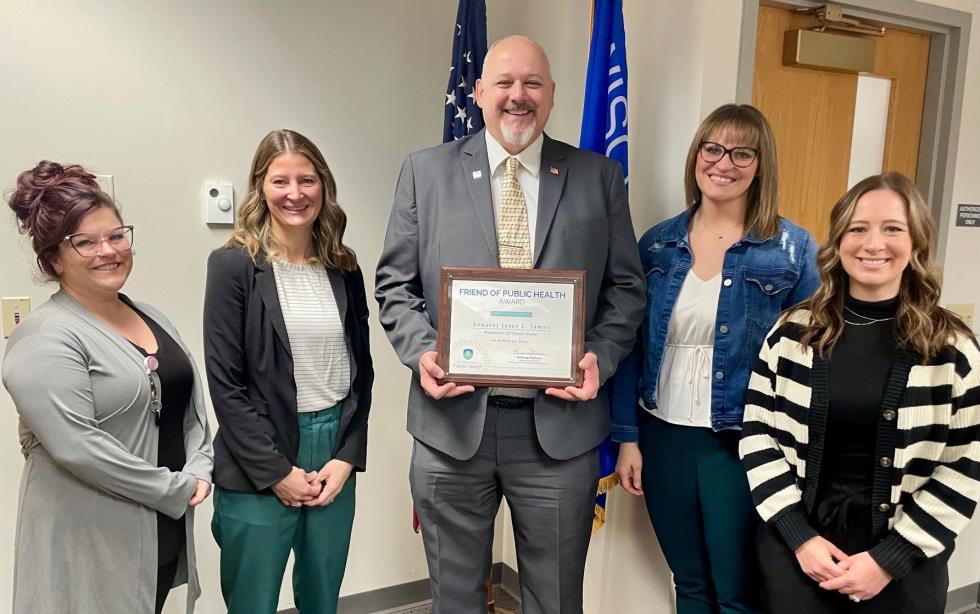 2025.3.27 CCDPH Names Senator Jesse James 2025 Friend of Public Health