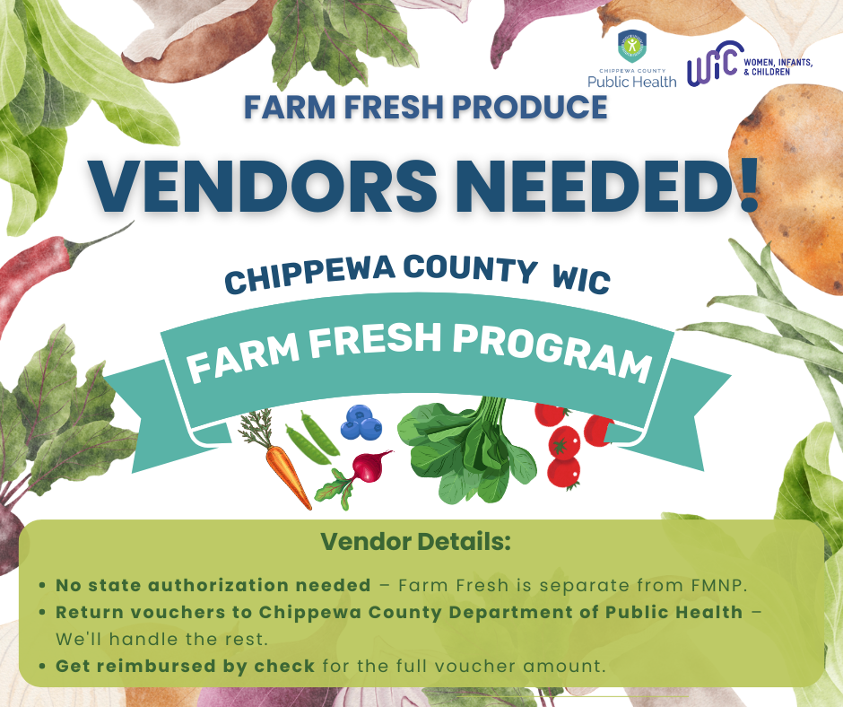 Farm Fresh Program Vendors Needed Graphic