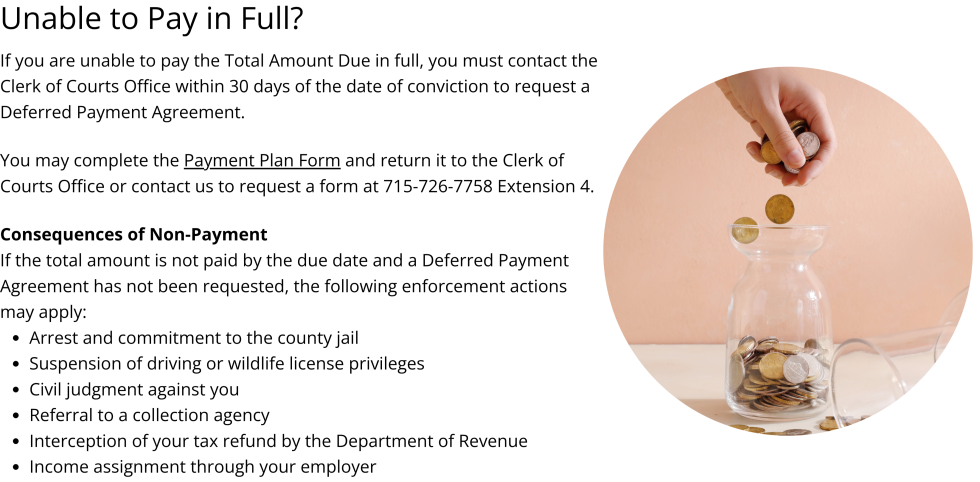 Unable to Pay Circle